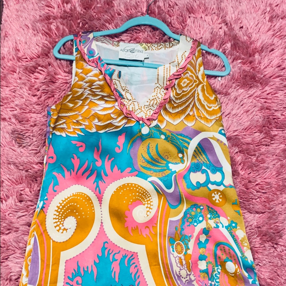 Alice & Trixie silk sleeveless shift dress